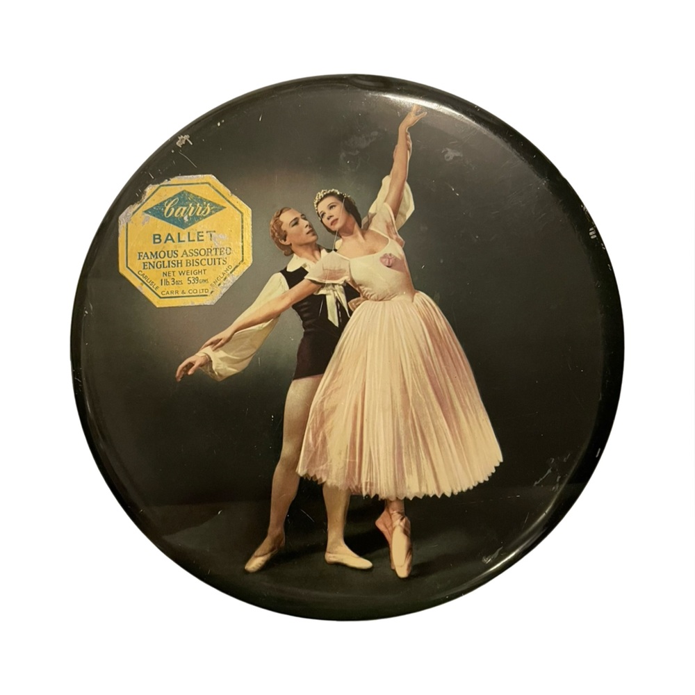 Vintage Carr & Co Biscuit Tin – Ballerina Dance Scene